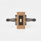 Sculpted Solid Brass Door Lever Set, US Standard