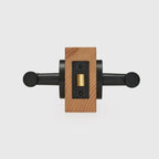 Cross Knurled Solid Brass Door Lever Set, US Standard