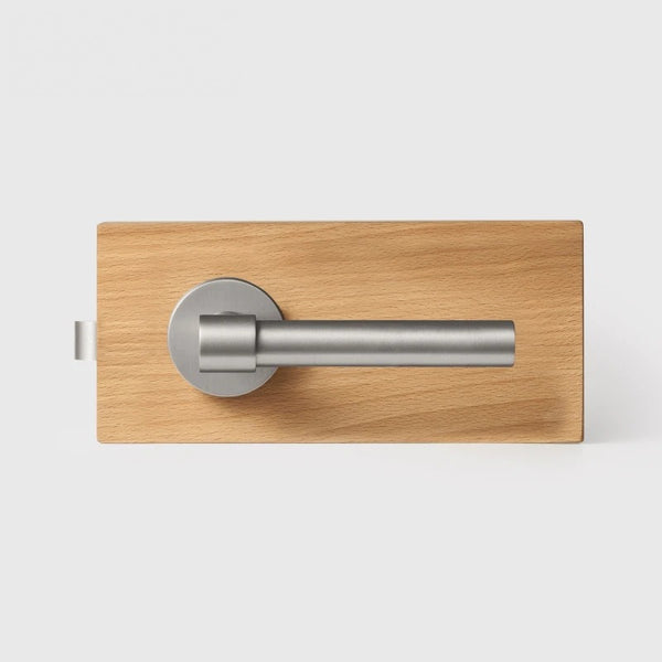 Brushed Nickel finish, Plain Minimalist Solid Brass Door Lever Set, European Mortise