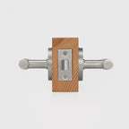 Linear Knurled Solid Brass Door Lever Set, US Standard