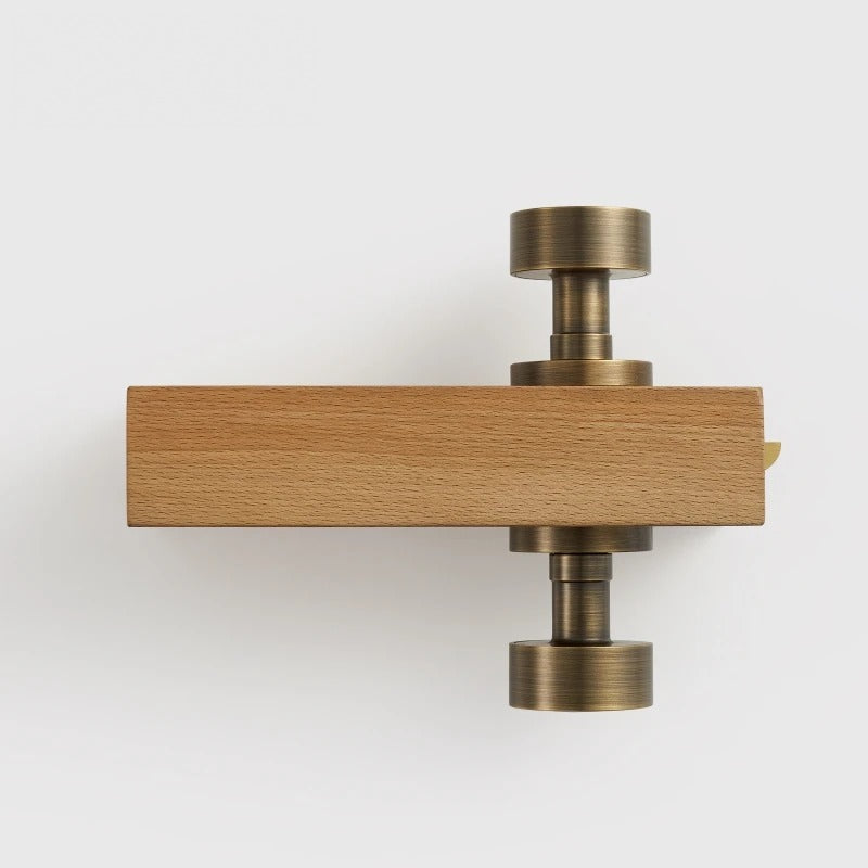 Round Solid Brass Door Knob Set, European Mortise