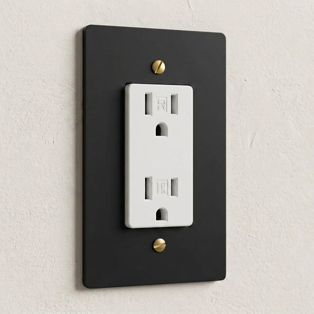 Solid Brass Duplex Outlet