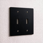 2-Gang Solid Brass Toggle Wall Plate