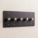 5-Gang Solid Brass Knurled Rotary Dimmer Light Switch