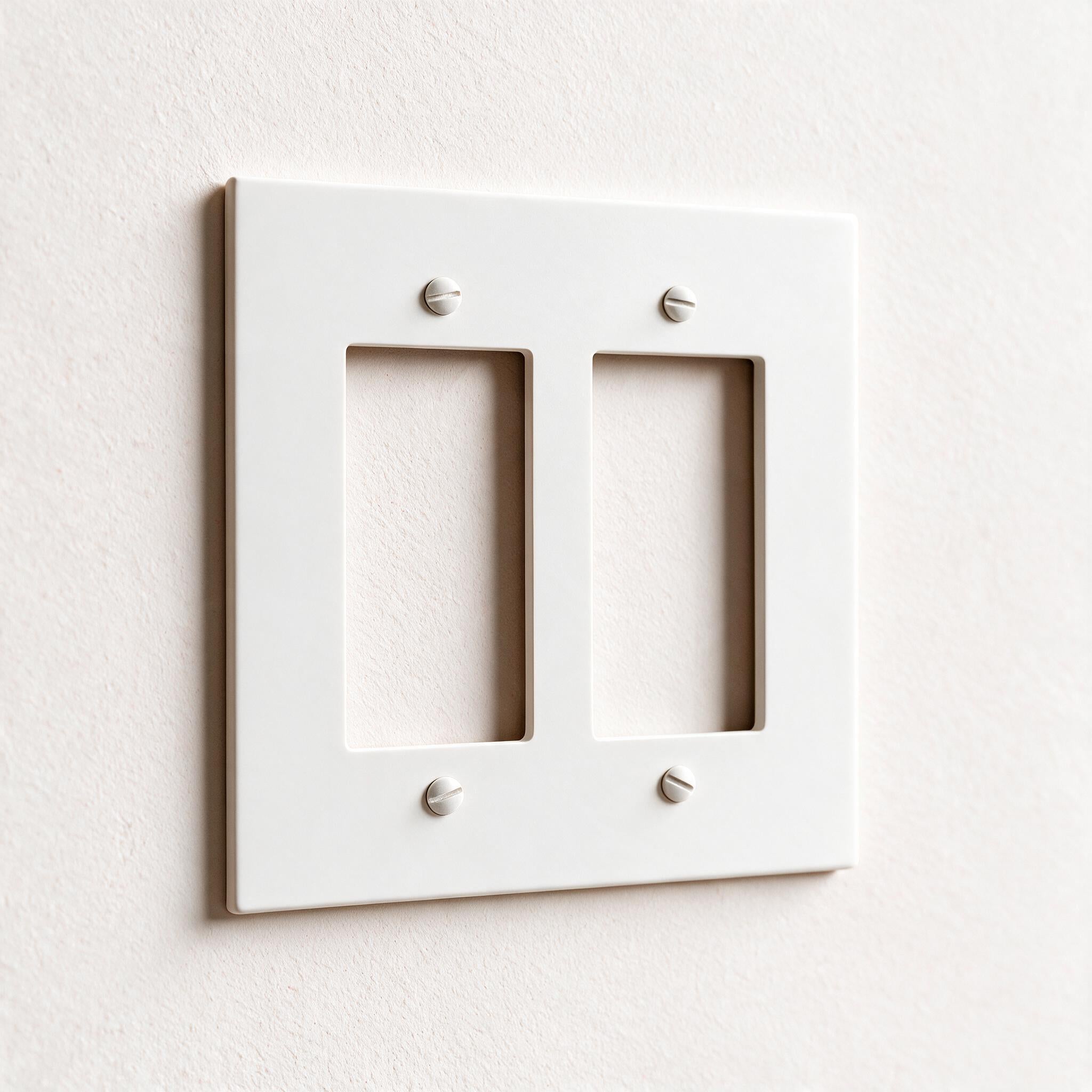 2-Gang Brass Decorator Wall Plate