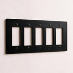 5-Gang Solid Brass Decorator Wall Plate / Outlet Cover (Decora/Rocker/GFCI)