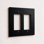 2-Gang Brass Decorator Wall Plate