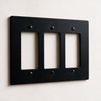 3-Gang Solid Brass Decorator Wall Plate (Decora / Rocker / GFCI)