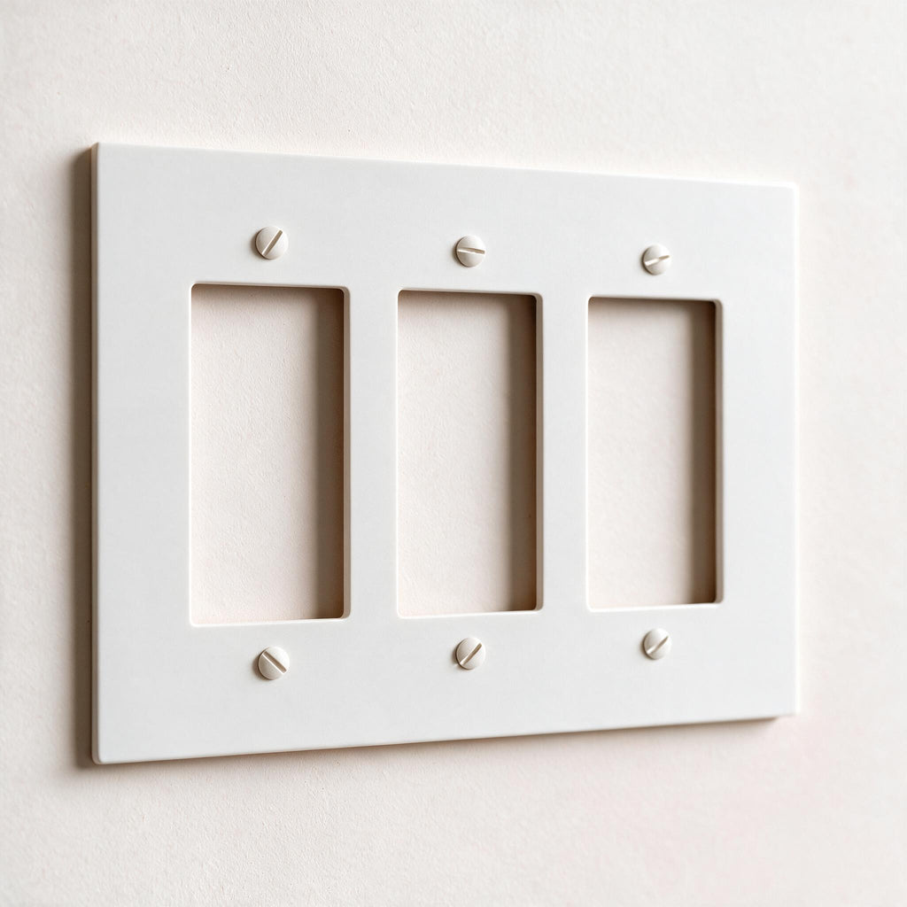 3-Gang Solid Brass Decorator Wall Plate (Decora / Rocker / GFCI)