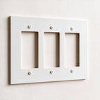 3-Gang Solid Brass Decorator Wall Plate (Decora / Rocker / GFCI)