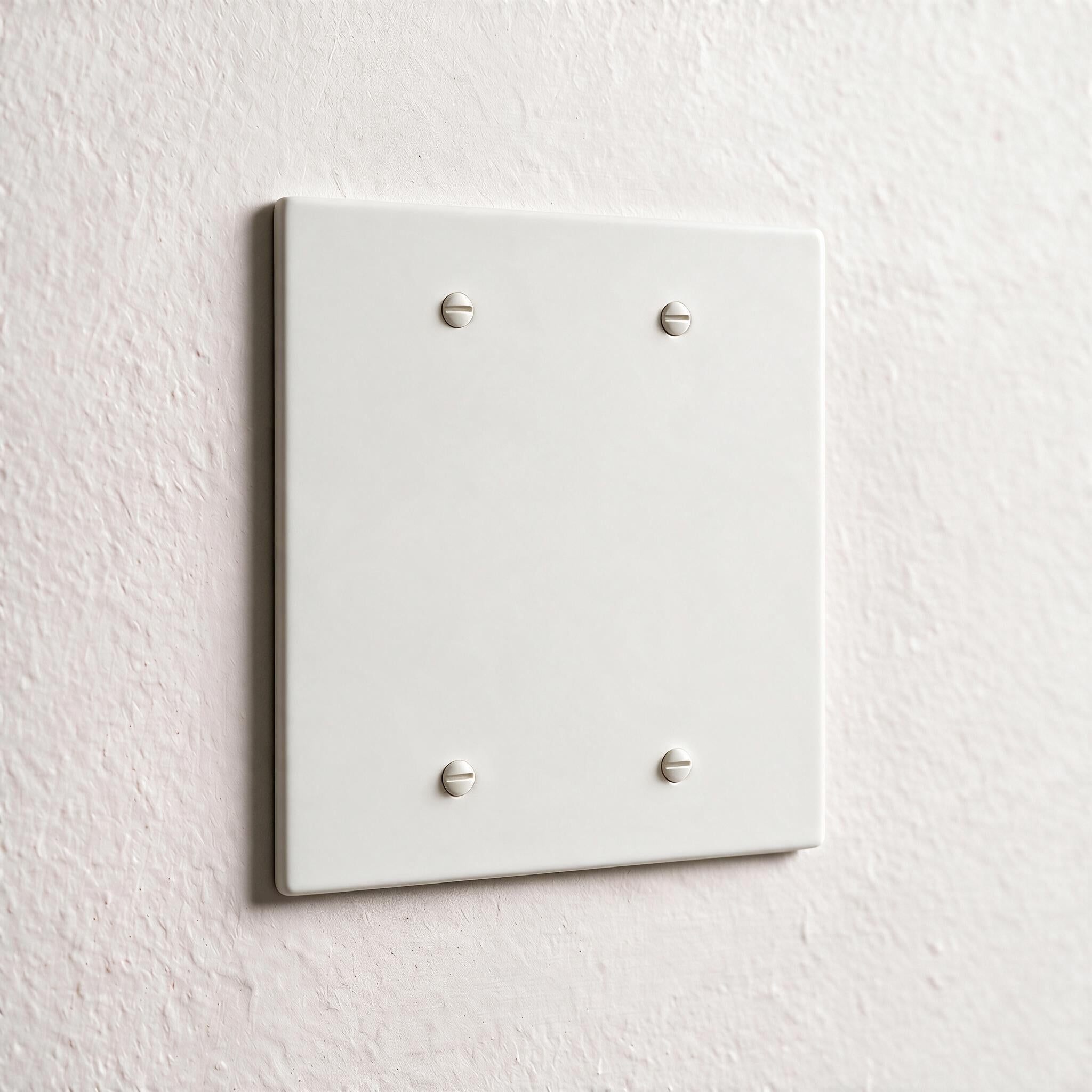 2-Gang Brass Blank Wall Plate