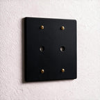 2-Gang Solid Brass Dimmer Wall Plate