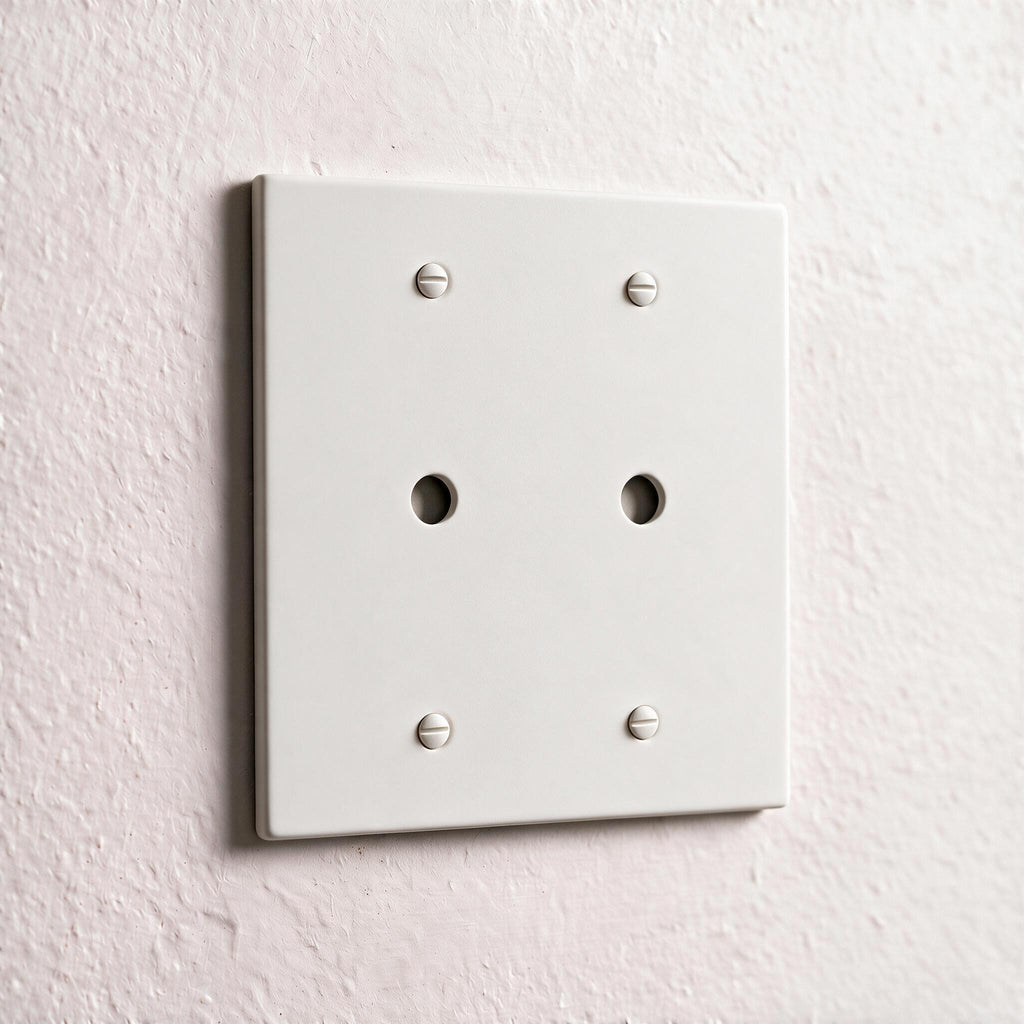 2-Gang Solid Brass Dimmer Wall Plate