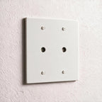 2-Gang Solid Brass Dimmer Wall Plate