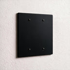2-Gang Brass Blank Wall Plate