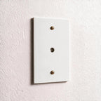 1-Gang Brass Dimmer Wall Plate (Rotary Opening)