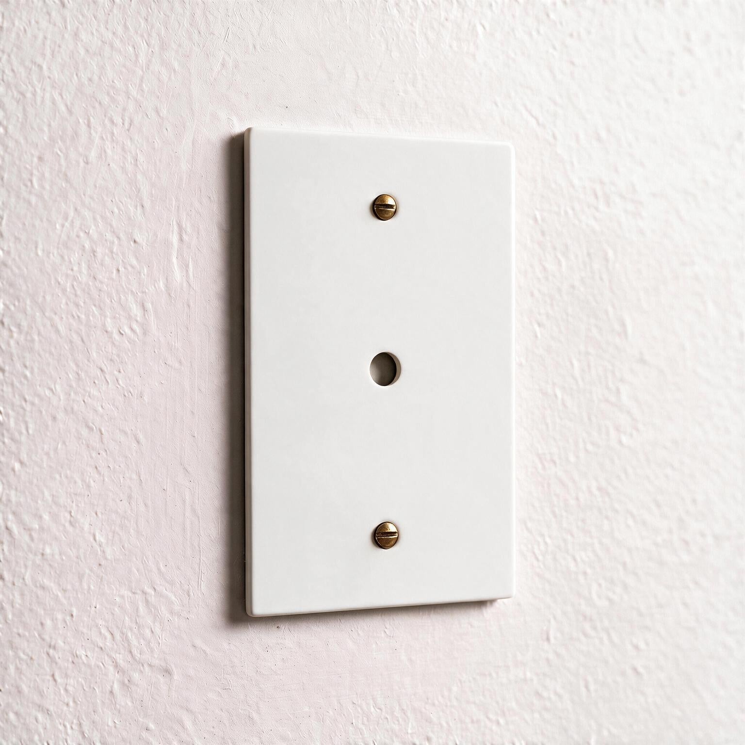 1-Gang Brass Dimmer Wall Plate (Rotary Opening)