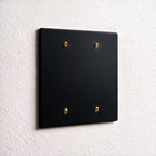 2-Gang Brass Blank Wall Plate