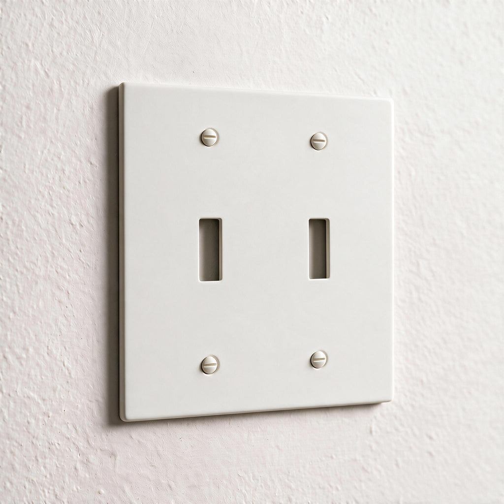 2-Gang Solid Brass Toggle Wall Plate
