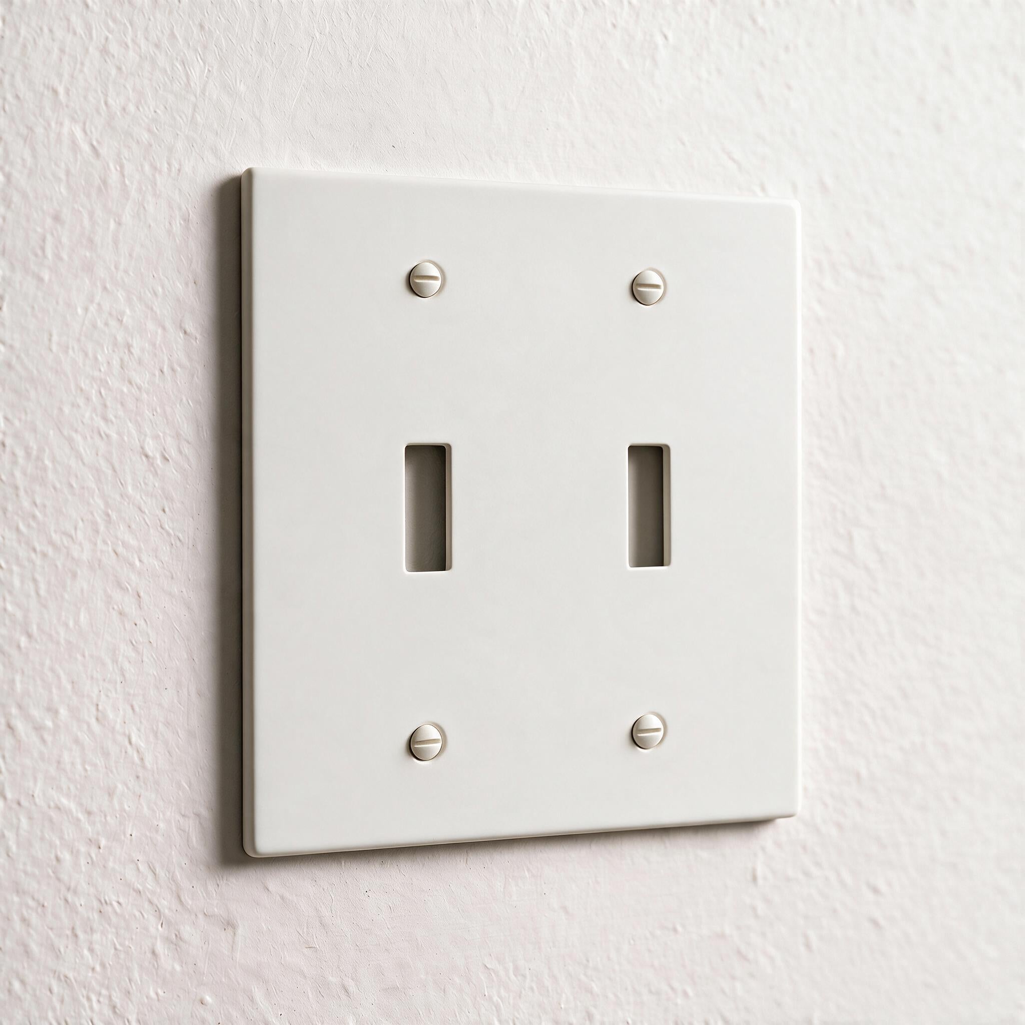 2-Gang Solid Brass Toggle Wall Plate