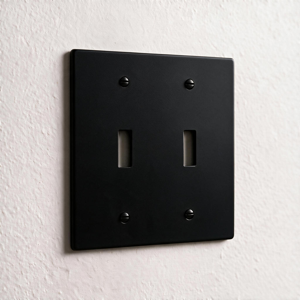2-Gang Solid Brass Toggle Wall Plate