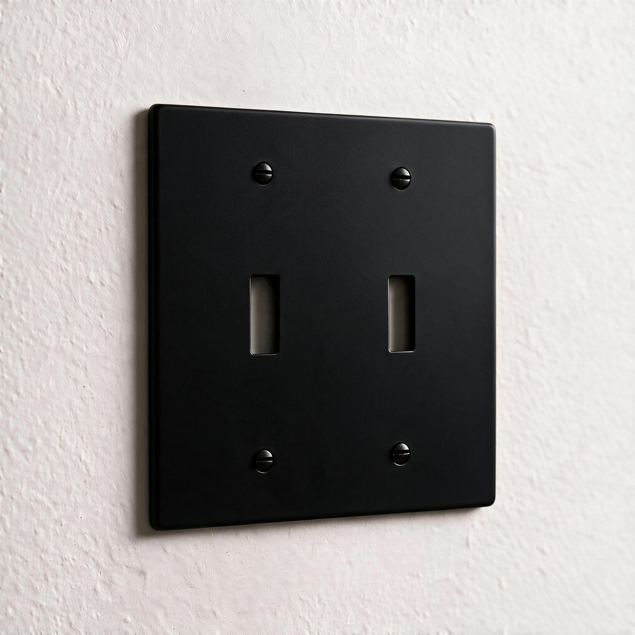 2-Gang Solid Brass Toggle Wall Plate