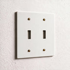 2-Gang Solid Brass Toggle Wall Plate