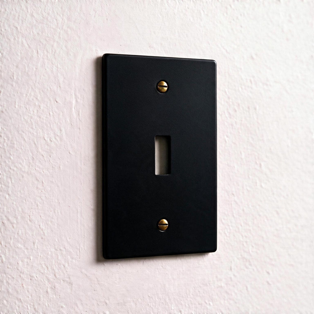 1-Gang Solid Brass Toggle Wall Plate