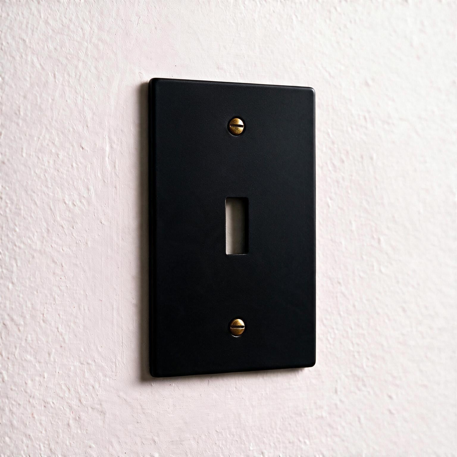 1-Gang Brass Dimmer Wall Plate (Rotary Opening)