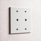 2-Gang Solid Brass Dimmer Wall Plate