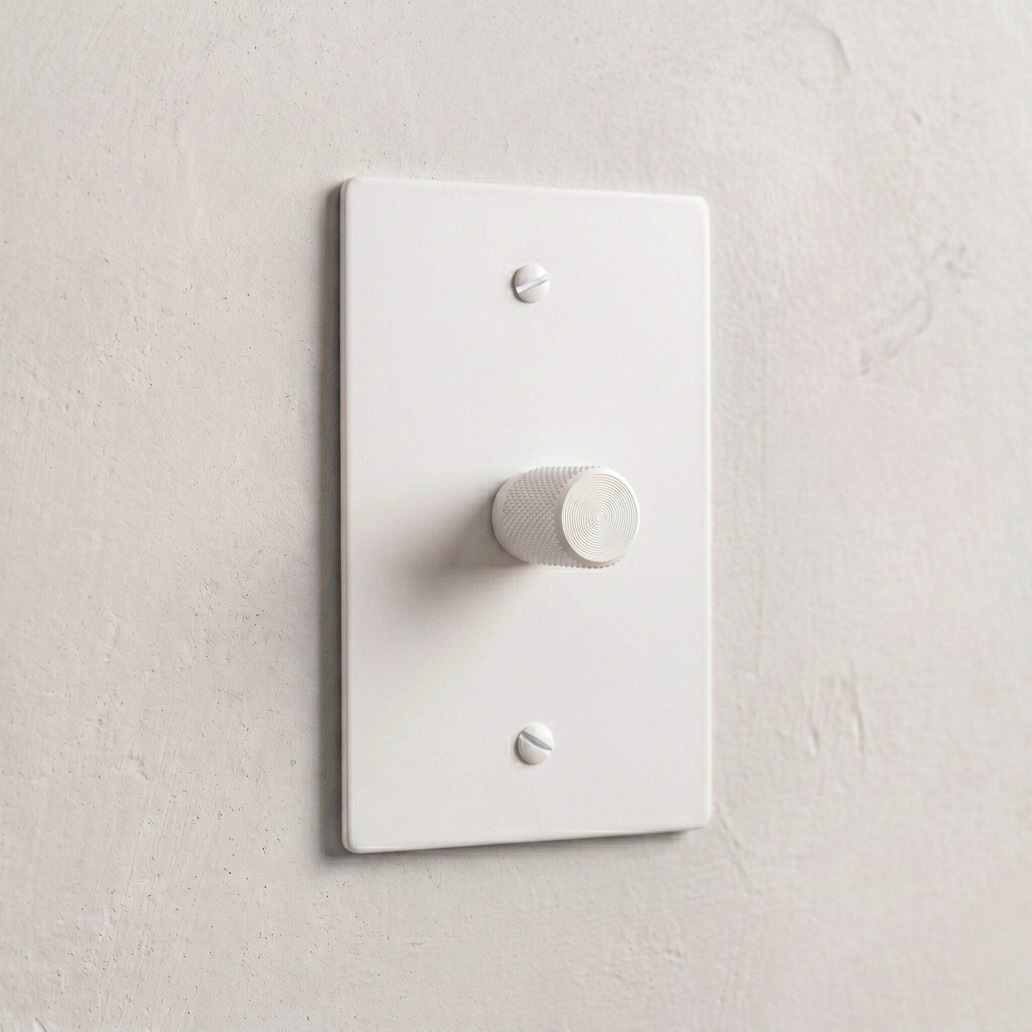 1-Gang Solid Brass Knurled Rotary Dimmer Light Switch