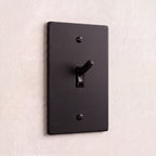 1-Gang Solid Brass Knurled Toggle Light Switch