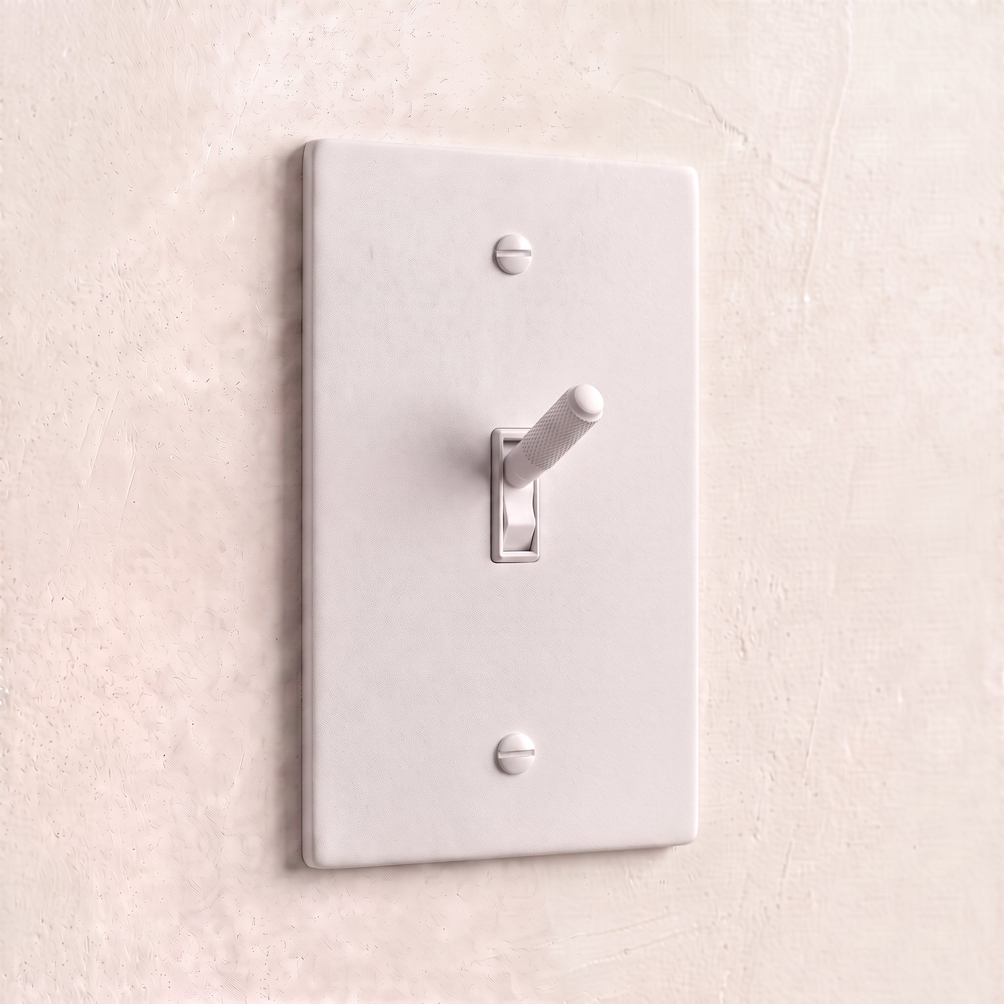 1-Gang Solid Brass Knurled Toggle Light Switch