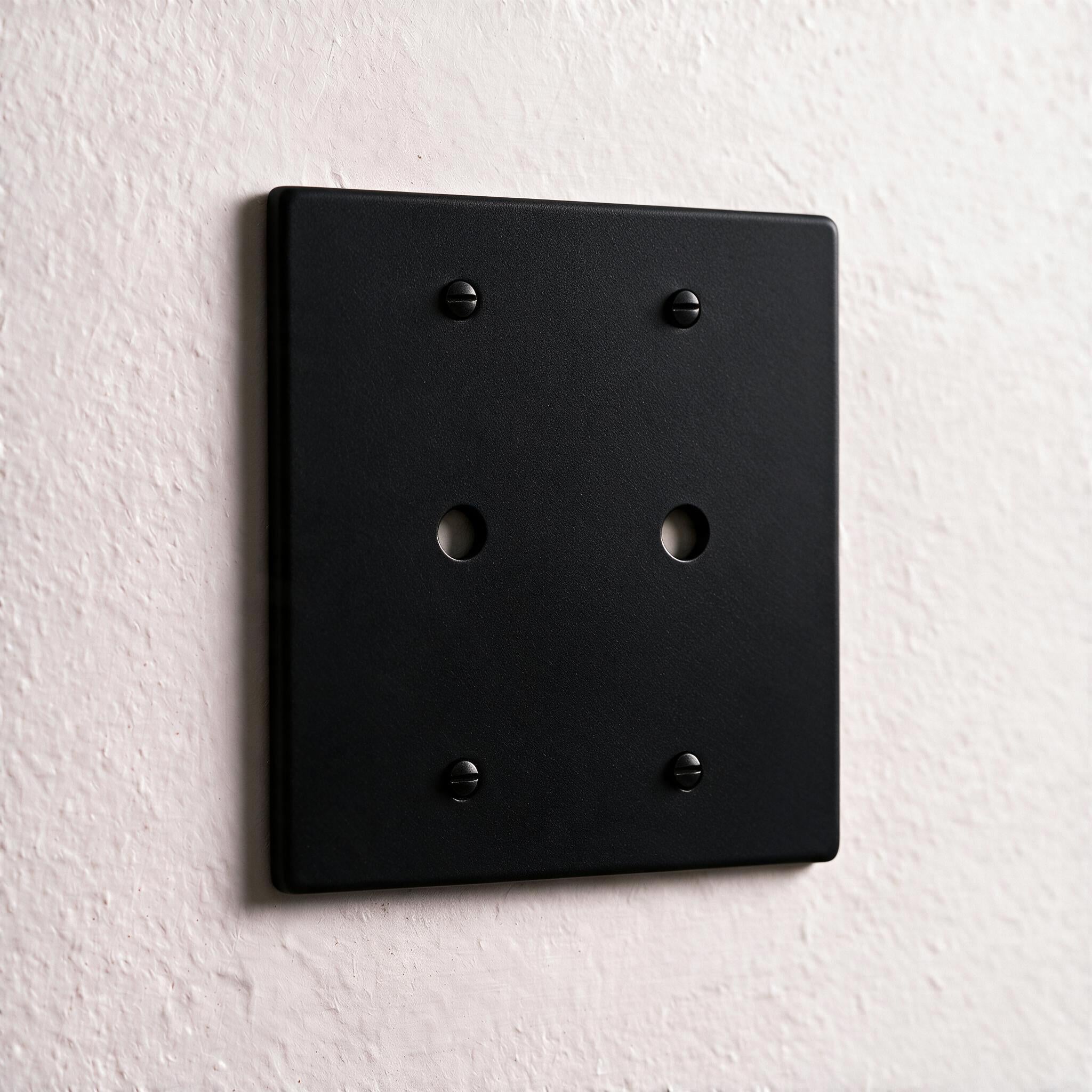 2-Gang Solid Brass Dimmer Wall Plate
