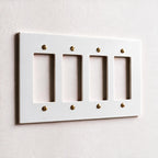 4-Gang Solid Brass Decorator Wall Plate / Outlet Cover (Decora/Rocker/GFCI)