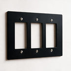 3-Gang Solid Brass Decorator Wall Plate (Decora / Rocker / GFCI)