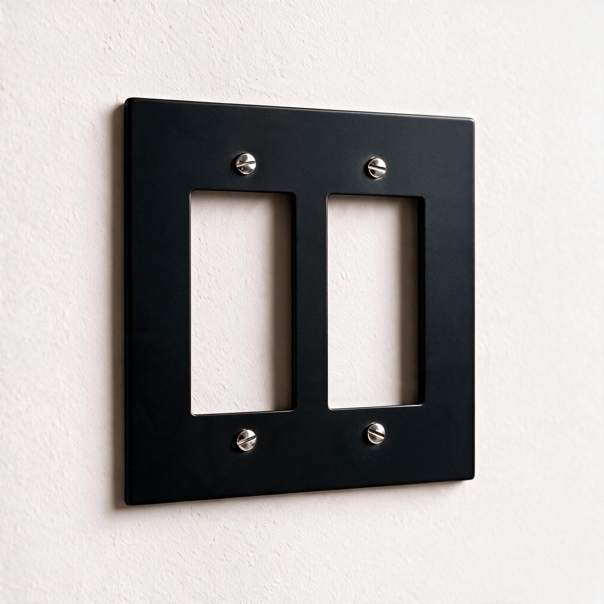 2-Gang Brass Decorator Wall Plate