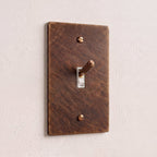 1-Gang Solid Brass Knurled Toggle Light Switch