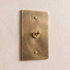 1-Gang Solid Brass Retro Toggle Light Switch