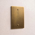 1-Gang Brass Blank Wall Plate