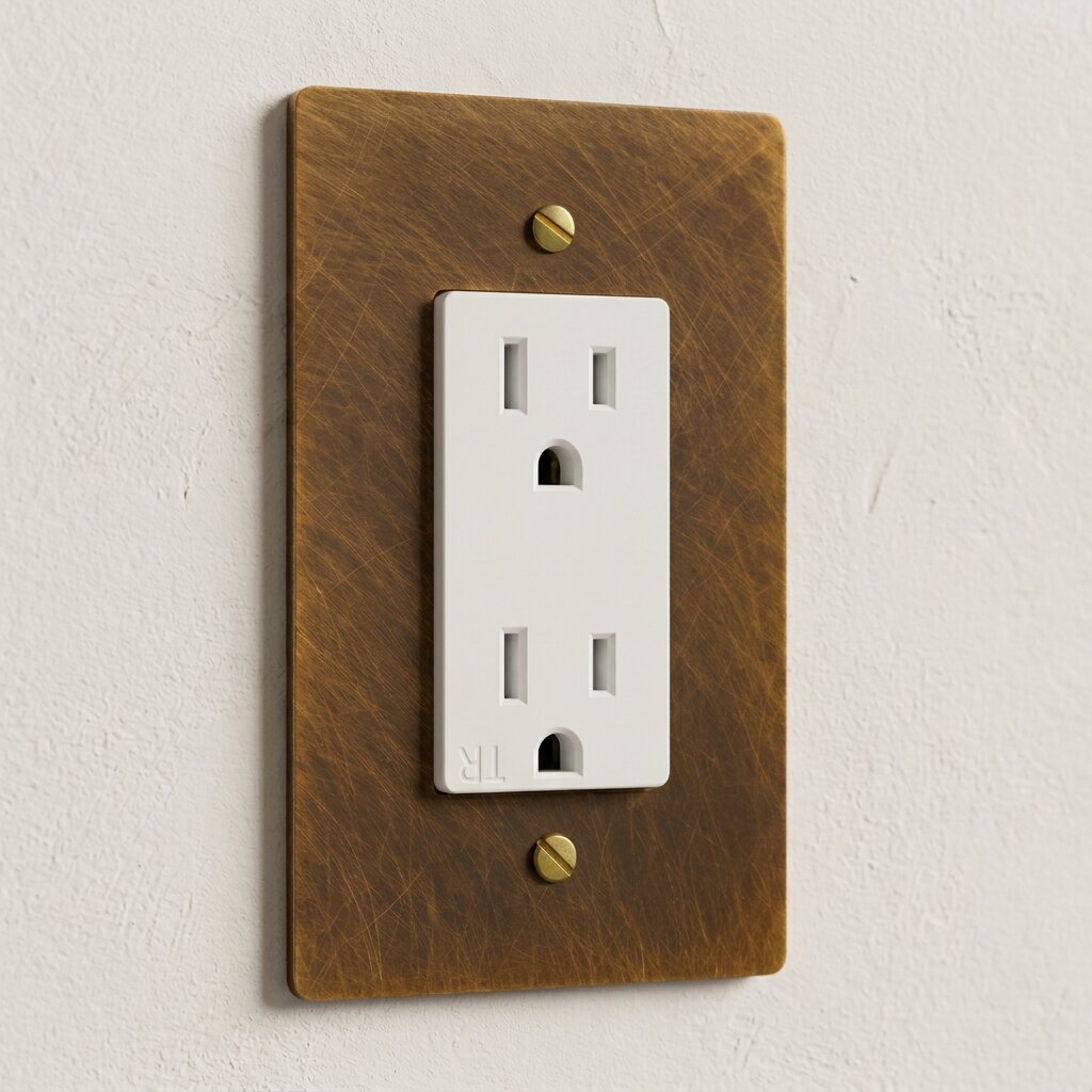 Solid Brass Duplex Outlet
