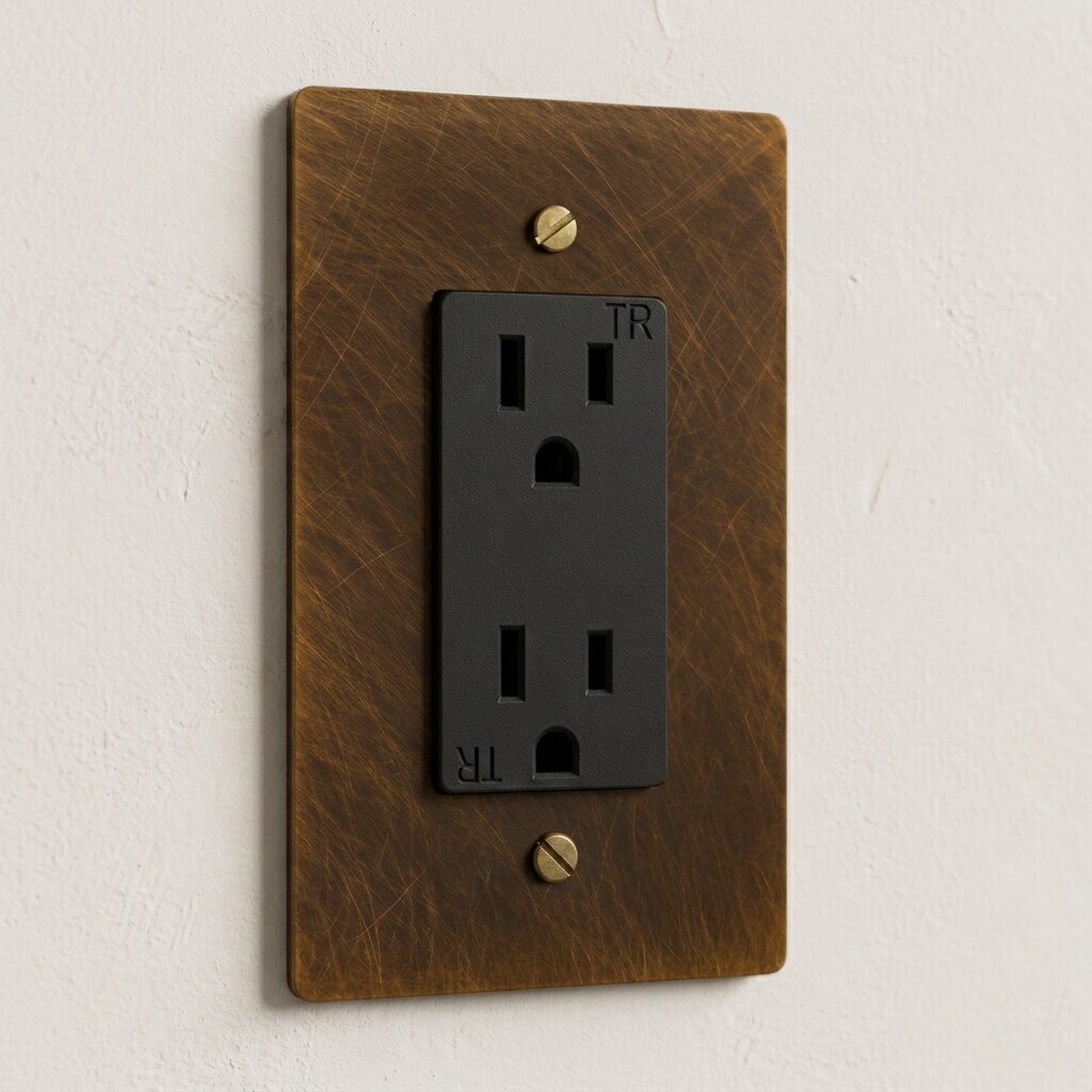 Solid Brass Duplex Outlet