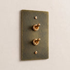 1-Gang Solid Brass Retro Toggle Light Switch