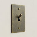 1-Gang Solid Brass Knurled Toggle Light Switch