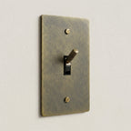 1-Gang Solid Brass Knurled Toggle Light Switch