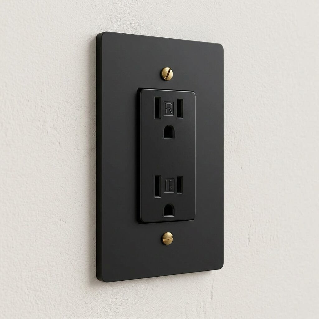 Brass GFCI Electrical Outlet — 15A/20A