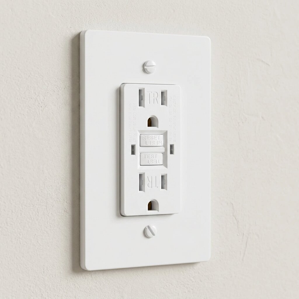 Brass GFCI Electrical Outlet — 15A/20A