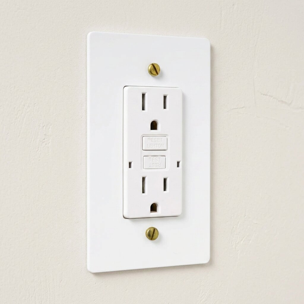Brass GFCI Electrical Outlet — 15A/20A
