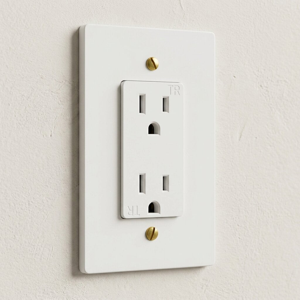 Solid Brass Duplex Outlet