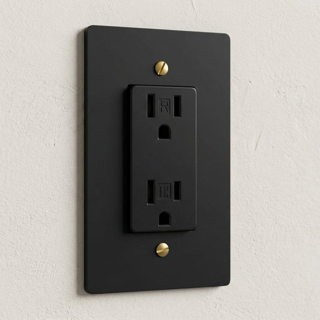 Solid Brass Duplex Outlet